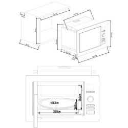 Mikrovgsugn med Grill Continental Edison CEMO25GINE 25 L 900 W