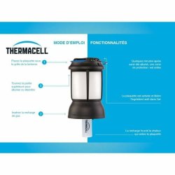 Myggavsttande THERMACELL SB-86601350 Svart