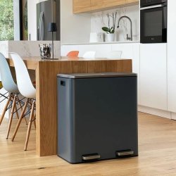Soptunna Kitchen Move Gr Rostfritt stl 60 L
