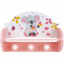 Vggmonterad rockhngare Fun House Rosa Tr MDF (33 x 46 x 15 cm