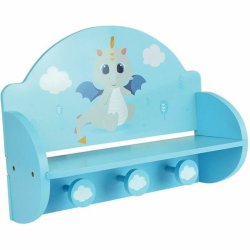 Vggmonterad rockhngare Fun House Bl Tr MDF (33 x 46 x 15 cm)