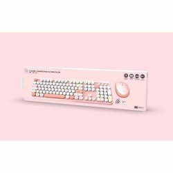Tangentbord och Mus Mobility Lab Pure Color Rose Azerty Franska