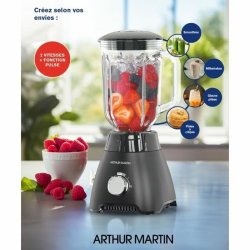 Glasmixer Arthur Martin AMPB40 Transparent 400 W 1,5 L