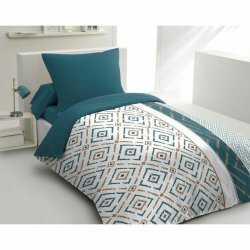 T�ckslagsset HOME LINGE PASSION Ethno Gr�n 140 x 200 cm
