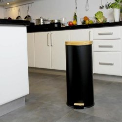 Papperskorg Kitchen Move   Svart Svart matt 30 L