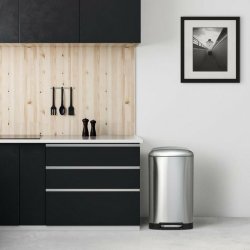 Sophink med pedal Kitchen move GREENWICH Rostfritt stl (40 L)
