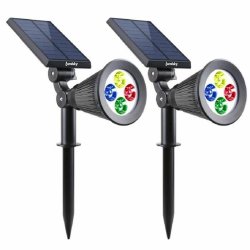 Solcellslampa Lumisky Svart rouge 200 Lm (2 Delar) (2 antal)