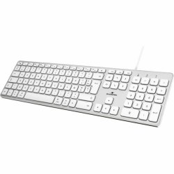 Tangentbord Bluestork Vit Franska AZERTY