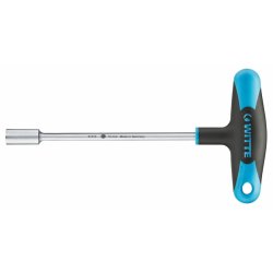 Sexkantigt hylsnyckel WITTE PRO 10 mm Sexkantig T-formad