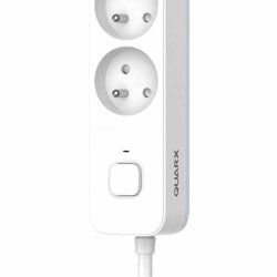 Ellist 4 Tomas-uttag med brytare QUARX (3 m)