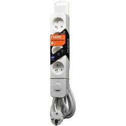 Ellist 4 Tomas-uttag med brytare QUARX (1,5 m)