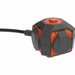 Ellist 4 Tomas-uttag med brytare QUARX (3 m)