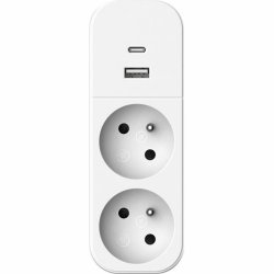 Ellist 2 Tomas-uttag med brytare QUARX 3680 W
