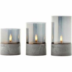 LED Ljus Brilliant Gr Metall 3 antal