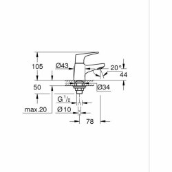 Blandare Grohe Start Flow Metall
