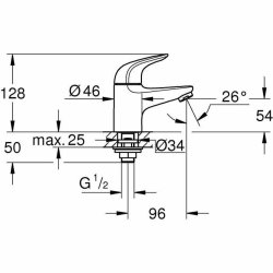 Blandare Grohe Metall Mssing