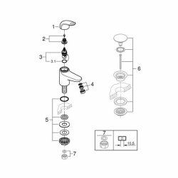 Blandare Grohe Metall Mssing