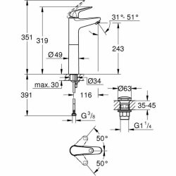 Blandare Grohe Metall