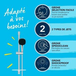 Duschpelare Grohe Vitalio Comfort 110 Plast