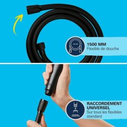 Duschros Grohe Svart