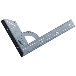 Rtvinklig linjal Wolfcraft 5206000 Stl (280 x 500 mm)
