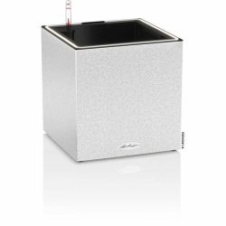 Sjlvvattnande blomkruka Lechuza Vit 30 x 30 cm LED