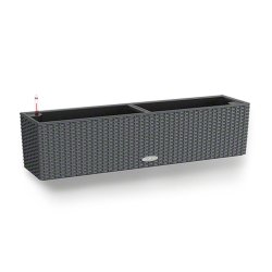 Kruka Lechuza Svart Gr� polypropen