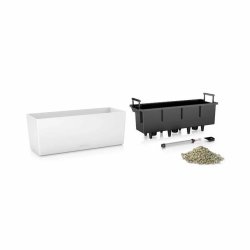 Kruka Lechuza Svart Gr polypropen