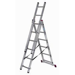 Hoppvikbar trappstege, 6 steg Krause 30368 Silvrig Stl