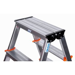 Hoppvikbar trappstege, 4 steg Krause 120403 Silvrig Aluminium