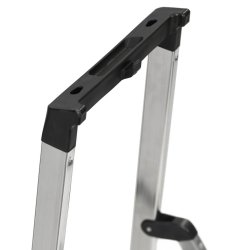 Hoppvikbar trappstege, 3 steg Krause 126214 Silvrig Aluminium