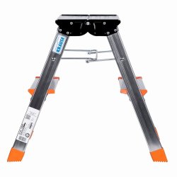 Hoppvikbar trappstege, 2 steg Krause 130020 Silvrig Aluminium