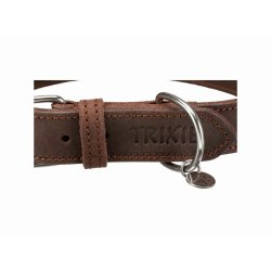 Hundhalsband Trixie Rustic Mrkbrun XS/S 27-34 cm