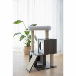 Klsbrda fr katter Kerbl Gr Vit/Svart Sisal