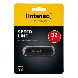 USB-minne INTENSO 3533480 USB 3.0 32 GB Svart 32 GB DDR3 SDRAM
