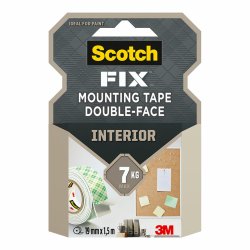 Dubbelsidig Tejp Scotch 19 mm x 1,5 m Vit