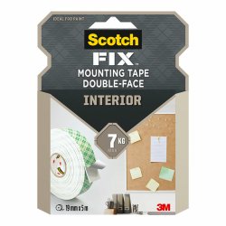 Dubbelsidig Tejp Scotch 19 mm x 5 m Vit