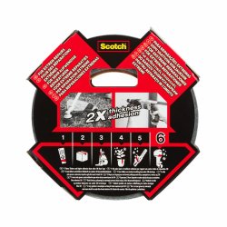 Silvertejp Scotch extremium 6 ultra 10 m x 24 mm Svart 6 Delar