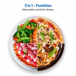 Mikrovgsugnen Medion MD17495 Gr 800 W 23 L