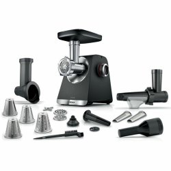 Kttkvarn BOSCH Serie 6 MFWS660B Svart Metall Rostfritt stl Pla