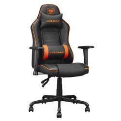 Spelstol Cougar Fusion S Svart Svart/Orange