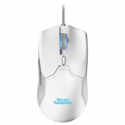 Speltangentbord och mus Mars Gaming MCPXWES Vit Qwerty Spanska Q
