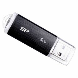 USB-minne Silicon Power Ultima U02 8 GB USB 2.0 Vit Svart 8 GB (