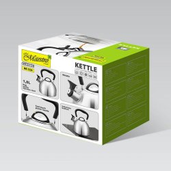 Tekanna Feel Maestro MR-1336 Svart Silvrig Rostfritt stl 1,8 L