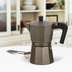 Italiensk Kaffepanna Feel Maestro MR-1666-6-BROWN Svart Brons Al