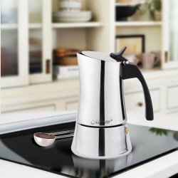 Italiensk Kaffepanna Feel Maestro MR-1668-6 Silvrig Rostfritt st