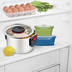 Gryta med lock Feel Maestro MR-3530-16 Svart Rd Stl Rostfritt