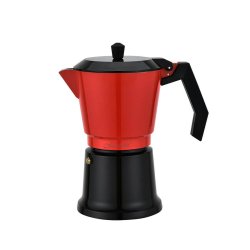 Italiensk Kaffepanna Feel Maestro MR-1657-9 Svart Rd Aluminium