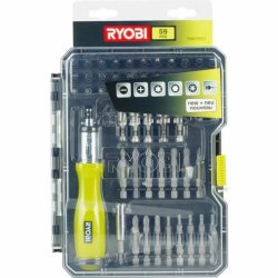 Set med spikar och skruvmejsel Ryobi RAK59SD