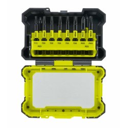 Bitssats Ryobi RAK10MSDI 50 mm 10 Delar Phillips Pozidriv Torx